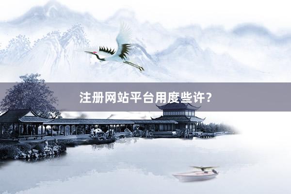注册网站平台用度些许？
