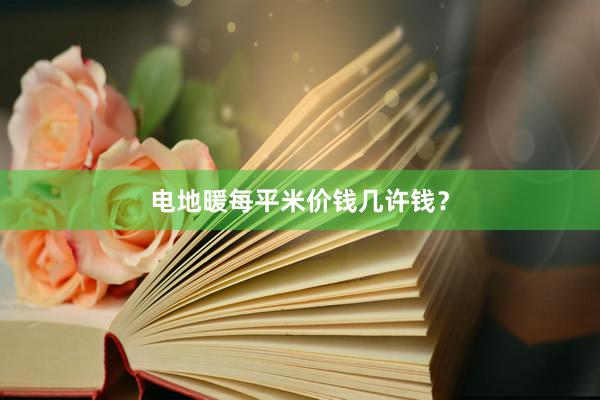 电地暖每平米价钱几许钱？