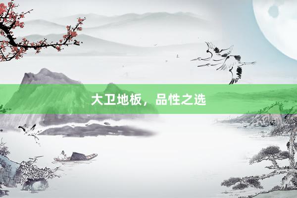 大卫地板，品性之选